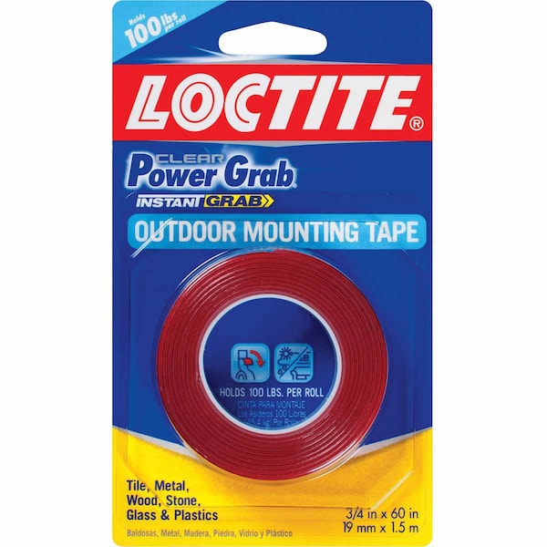 Ekena Millwork 3/4 x 60 inch (19mm x 1.5m) Loctite Power Grab Mounting Tape 1360350 - main